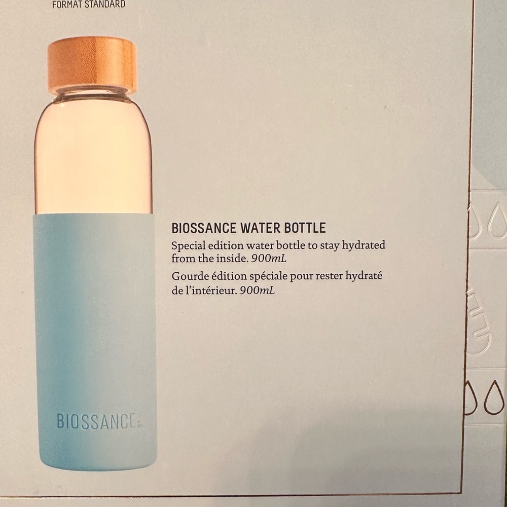 Biossance Glass Water Bottle